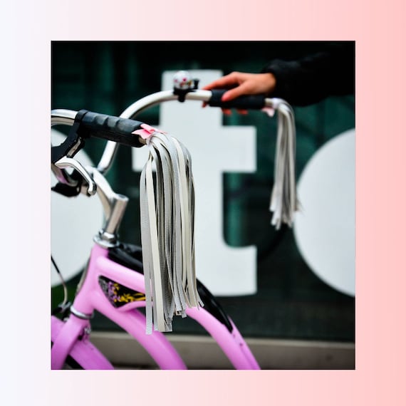 silver bike streamers