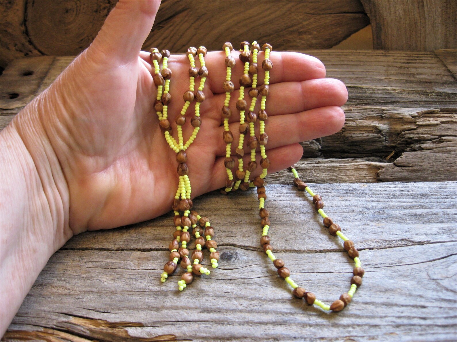 Navajo GHOST BEAD NECKLACE With Tassel Traditional Unisex Etsy