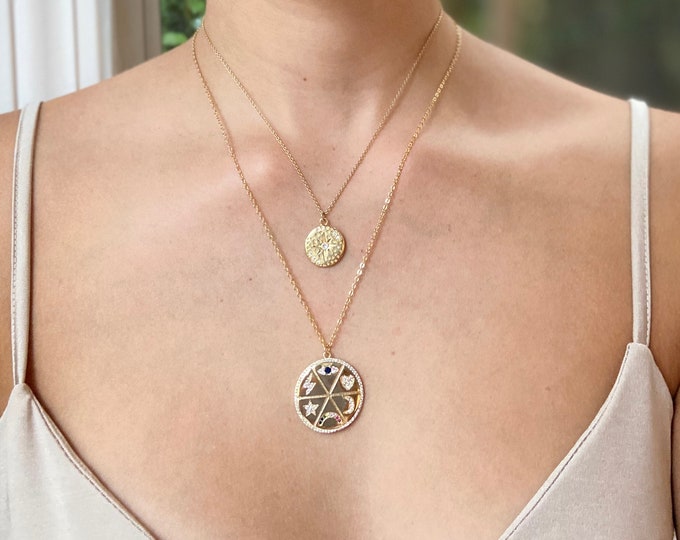 Lucky Medallion Coin Necklace