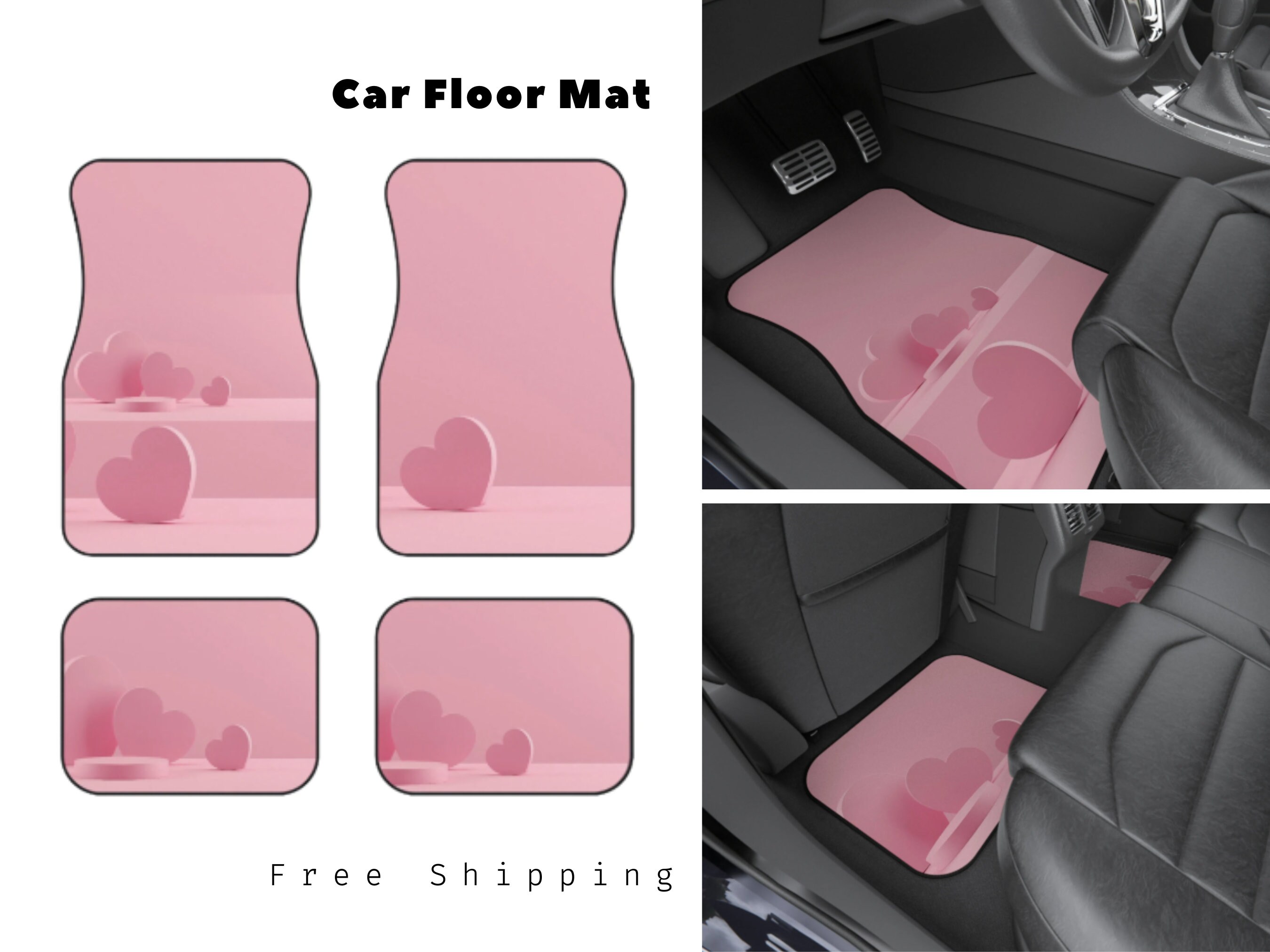 Pink car floor mats - .de