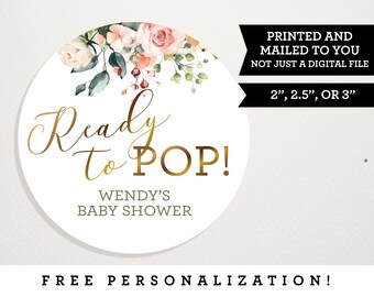 personalized stickers for baby shower favors