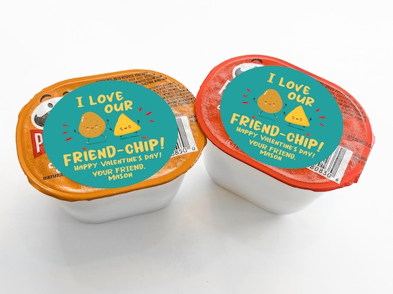 Chip Valentine Sticker- Classroom Valentine Sticker - School Valentine Sticker - Non Candy Valentine Label - I love our FriendCHIP