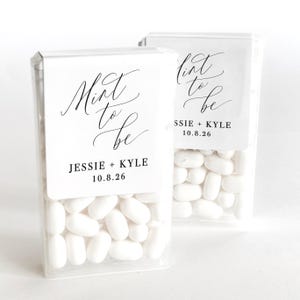 Mint to Be Tic Tac Stickers - Wedding Favor Sticker - Tic Tac Labels - Shower Favor - Tic Tac Favor Stickers - LABEL ONLY