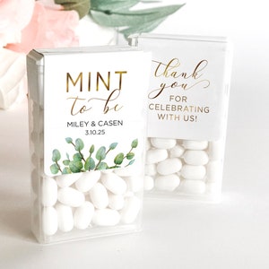 Mint to Be Tic Tac Stickers - Wedding Favor Sticker - Tic Tac Labels - Bridal Shower Favor - Tic Tac Favor Stickers - LABEL ONLY