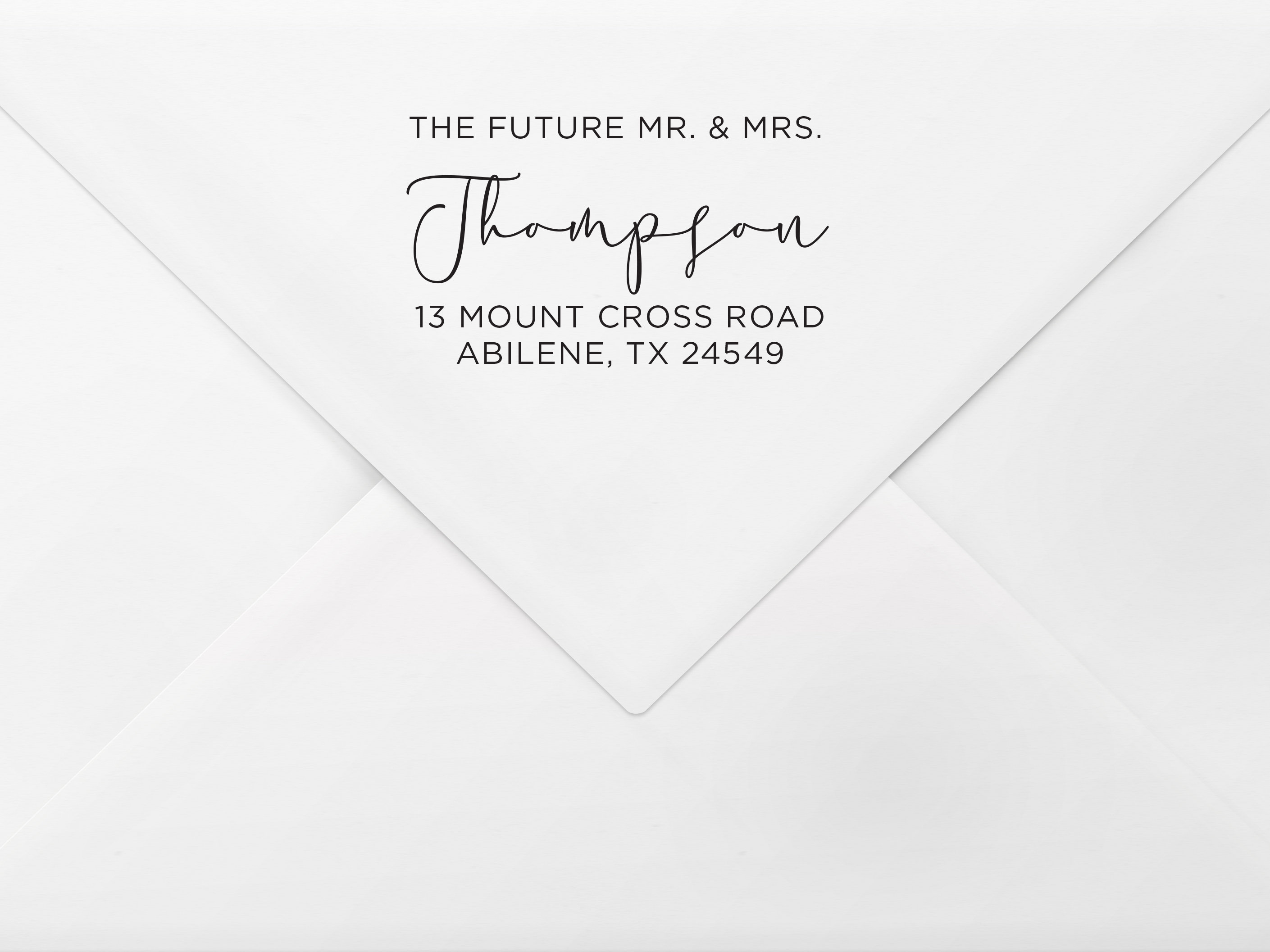 Return Address Label - Personalized Return Address Sticker - Future Mr and Mrs - Clear or White Background