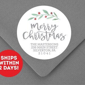 Christmas address labels staples