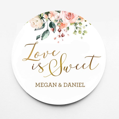 Love is Sweet Wedding Stickers Wedding Favors Wedding Favor - Etsy