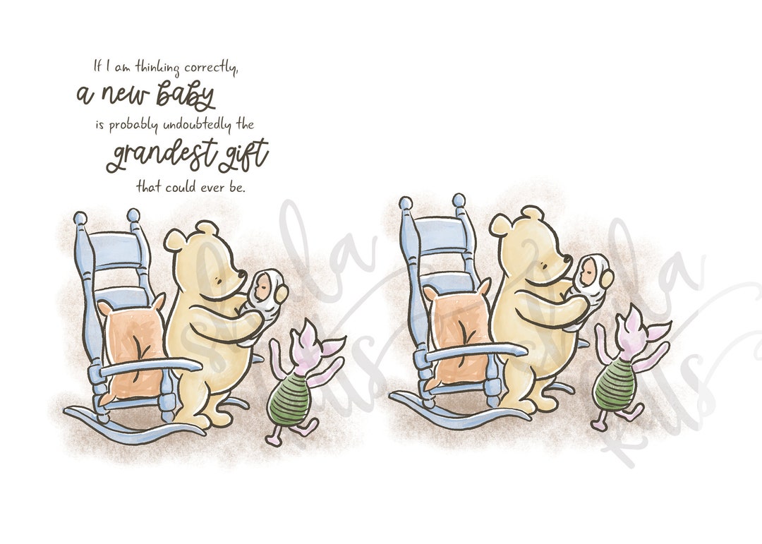 Classic Winnie the Pooh Baby Shower Clipart Winnie the Pooh Clipart