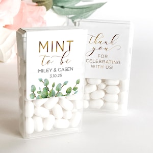 Mint to Be Tic Tac Stickers - Wedding Favor Sticker - Tic Tac Labels - Bridal Shower Favor - Tic Tac Favor Stickers - LABEL ONLY