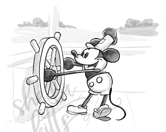 Steamboat Willie PNG - Loose Steamboat Willie Clipart with Transparent Background