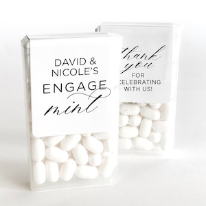 Engage MINT Tic Tac Stickers - Engagement Party Favor Sticker - Tic Tac Labels - Tic Tac Favor Stickers - LABEL ONLY