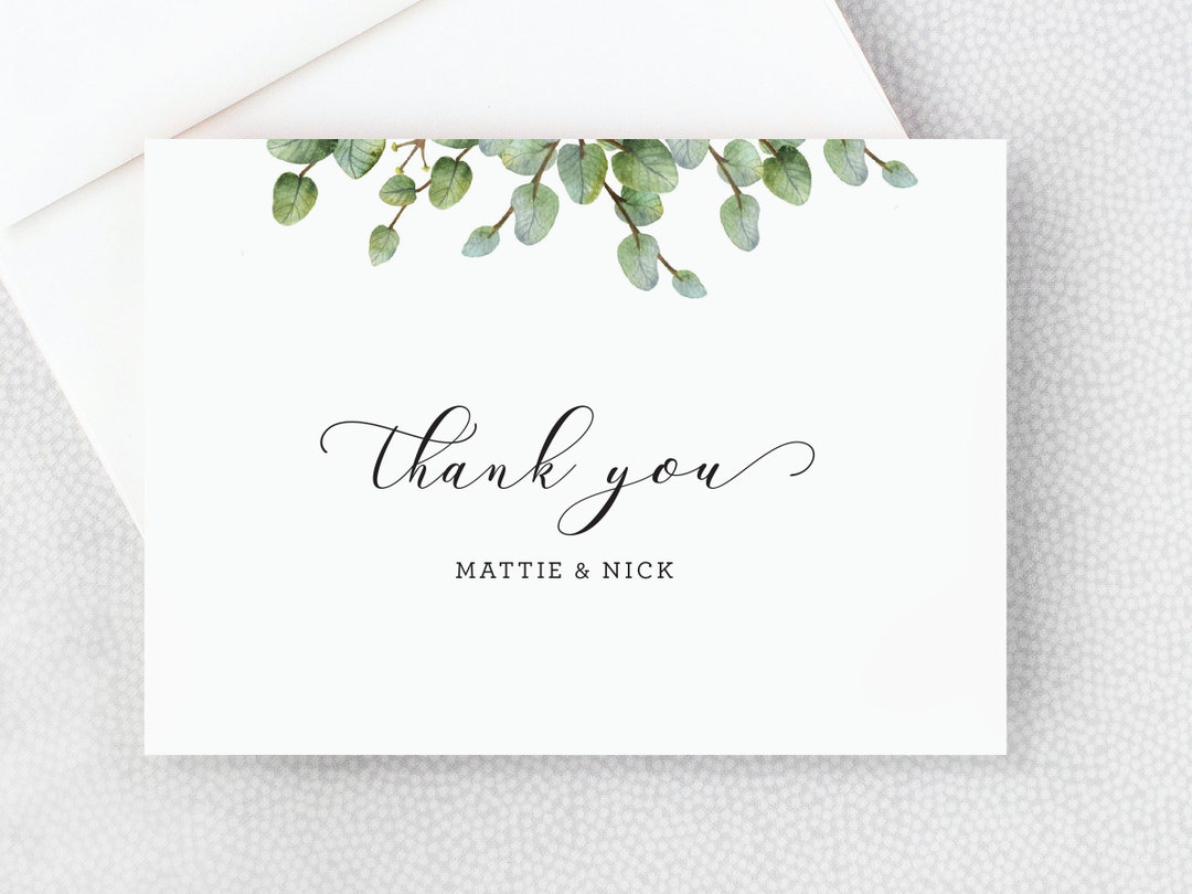 Wedding Thank You Notes Shower Thank You Notes - Etsy
