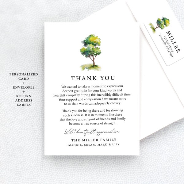 Address Thank You Card Etsy