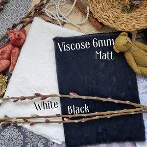 Viscosa tedesca Helmbold, pelo da 6 mm per orsetti/viscosa per orsetti/tessuto per orsetti/viscosa tedesca bianca e nera