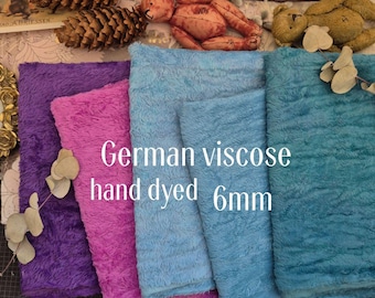 German Helmbold Viscose 6mm Pile Fabric for Teddy Bears | Professiona| Mini & Classic Teddy Fabric|  1/16(24x34cm) (9.4" x 13.4")