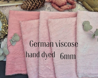 German Helmbold Viscose 6mm Pile Fabric for Teddy Bears | Professiona| Mini & Classic Teddy Fabric| 1/16(24x34cm) (9.4" x 13.4")