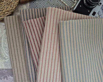 Set of Textured Cotton Fabrics for Sewing Clothes and Doll & Teddy Bear Accessories – 5 Colors
