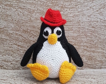 TUX - Linux penguin (Red Fedora edition)