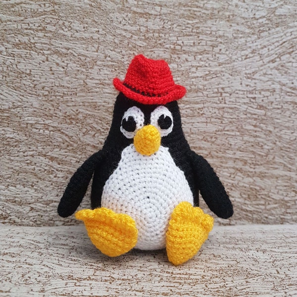 TUX - Linux penguin (Red Fedora edition)