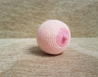 Crochet boobs, knitted breasts. Antistress gift. Demo model for teaching breastfeeding