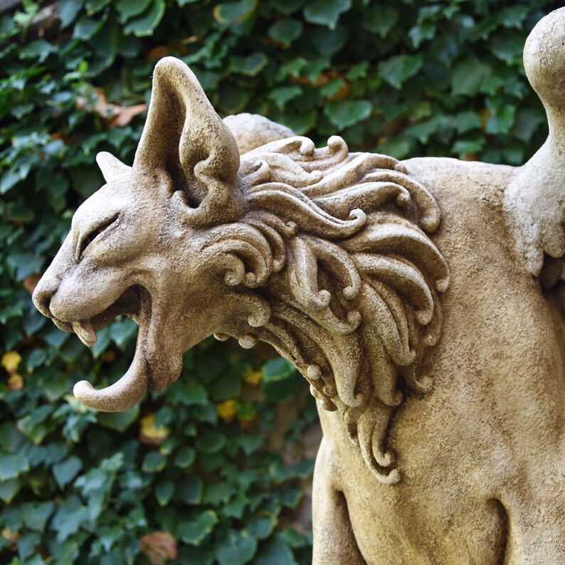 Chimera Gargoyle Statue gotische Skulptur Garten Statue Etsy