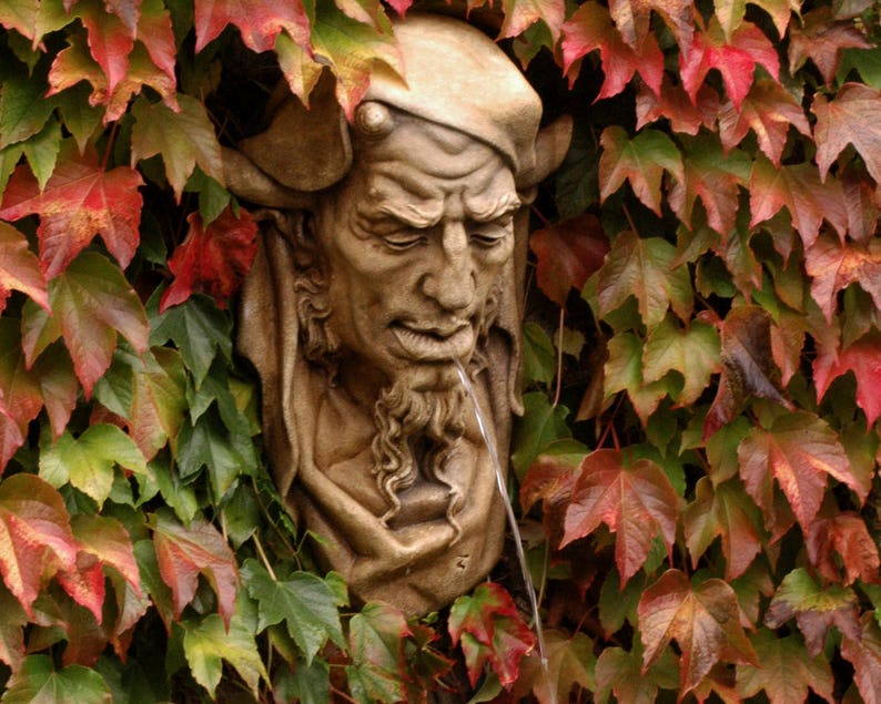 FAUN Gargoyle Mythical Garden statue Ornament Fountain Etsy Nederland