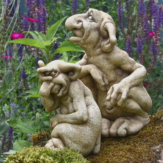 STOL Statues de jardin Gnom, sculpture d'arbre décorative pour l