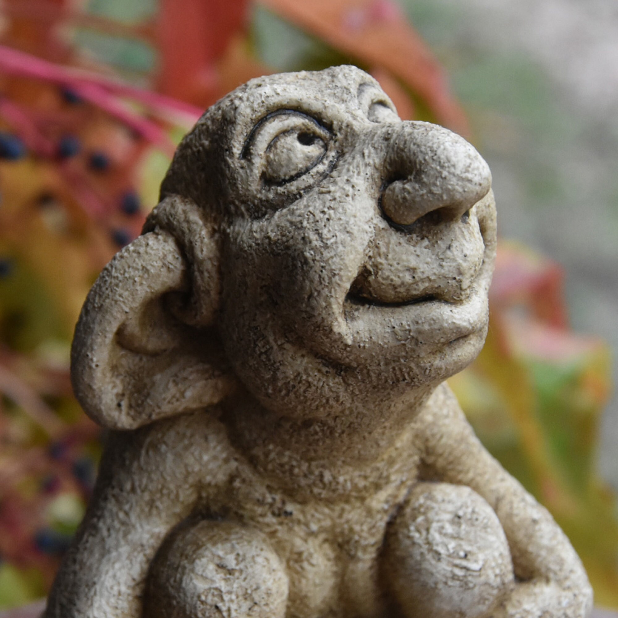 MOESKE Gargoyle Statue Feng Shui Cute Troll Mischievous House Buddy  Handmade Cast Stone Sculpture Home and Garden Decoration - Etsy