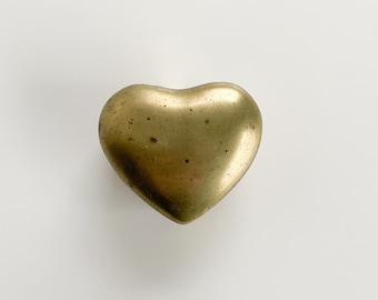 Vintage brass heart box