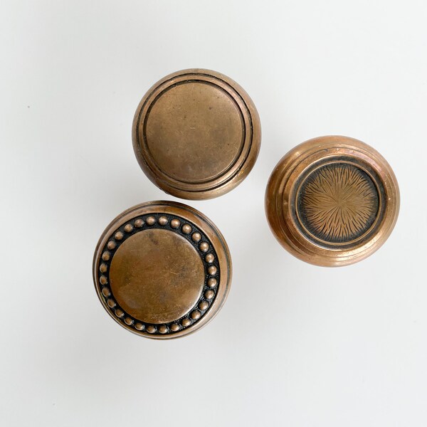 Vintage brass door knob hardware