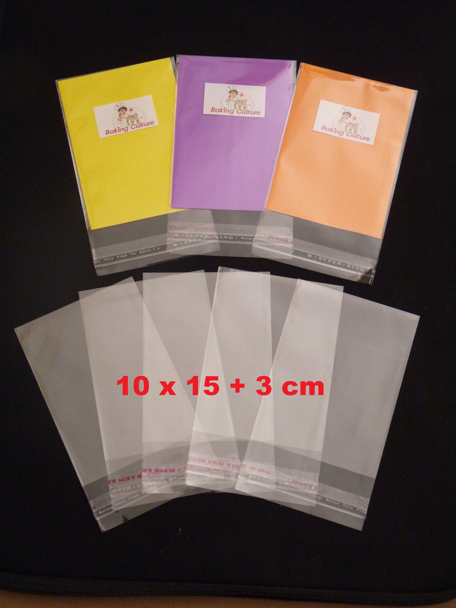 500 Count 8 X 10 Self Seal Clear Cello Cellophane Resealable Plastic Poly Bags - View #6
