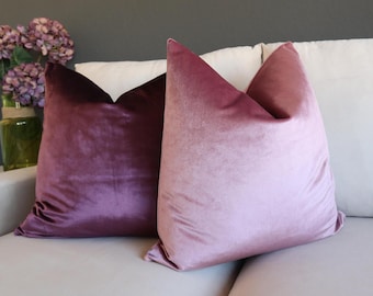 Blush Pink Velvet Pillow Cover Rose Velvet Cushion Luxury Soft Throw Pillow Feminine Home Decor Sofa Bedroom Accent Pillow
