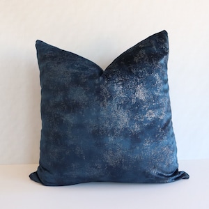 Luxury Midnight Velvet - Pillow Cover - Midnight Velvet Pillows - Luxury Pillow Cover- Navy Pillow Cover