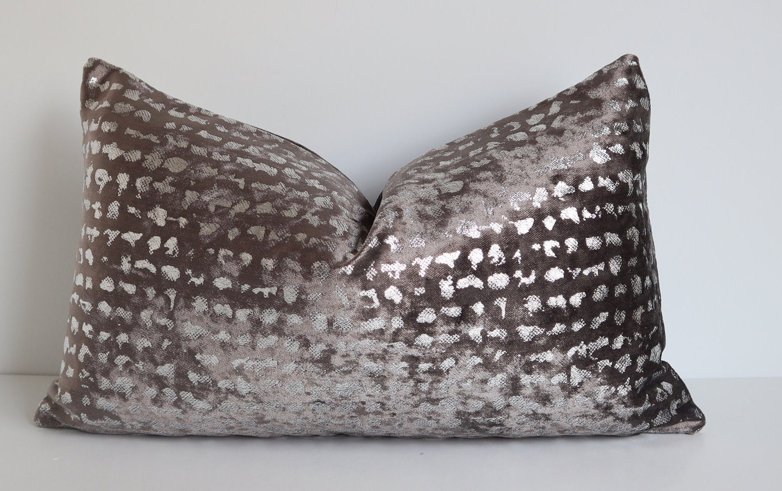 P/kaufmann Fabrics Grey Metallic Silver Pillow Cover Grey - Etsy