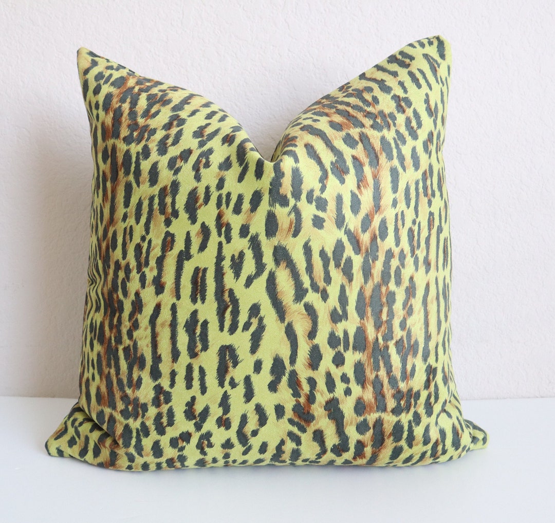 Luxury Green Brown Pillow Covers Luxury Faux Suede Pillow Etsy