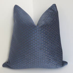 P/Kaufmann Fabrics Blue Chenille Pillow Covers Chenille Pillows Blue Pillow Covers Accent Pillows Decorative Pillow Covers Accent Home image 2