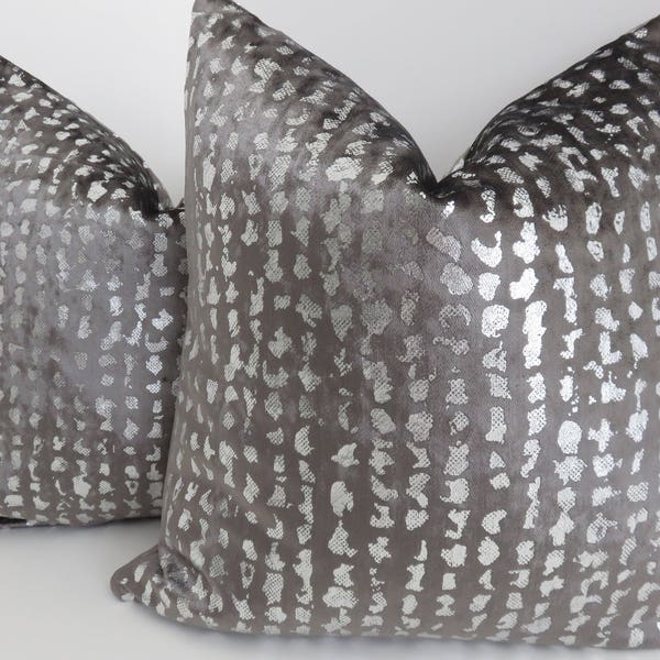 Metallic Pillow Etsy