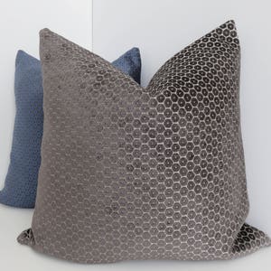 P/Kaufmann Fabrics Blue Chenille Pillow Covers Chenille Pillows Blue Pillow Covers Accent Pillows Decorative Pillow Covers Accent Home image 4