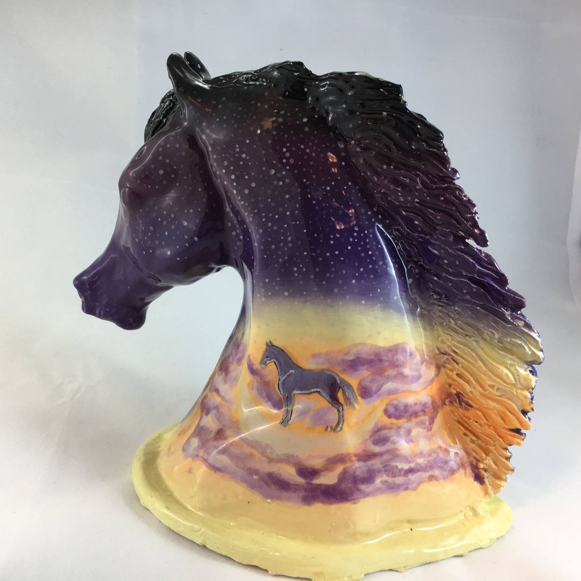 Dream Horse Handglazed Ceramic Horse Head Sculpture Etsy