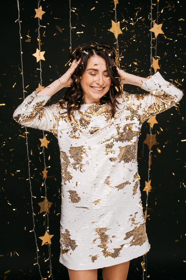 robe noel sequin