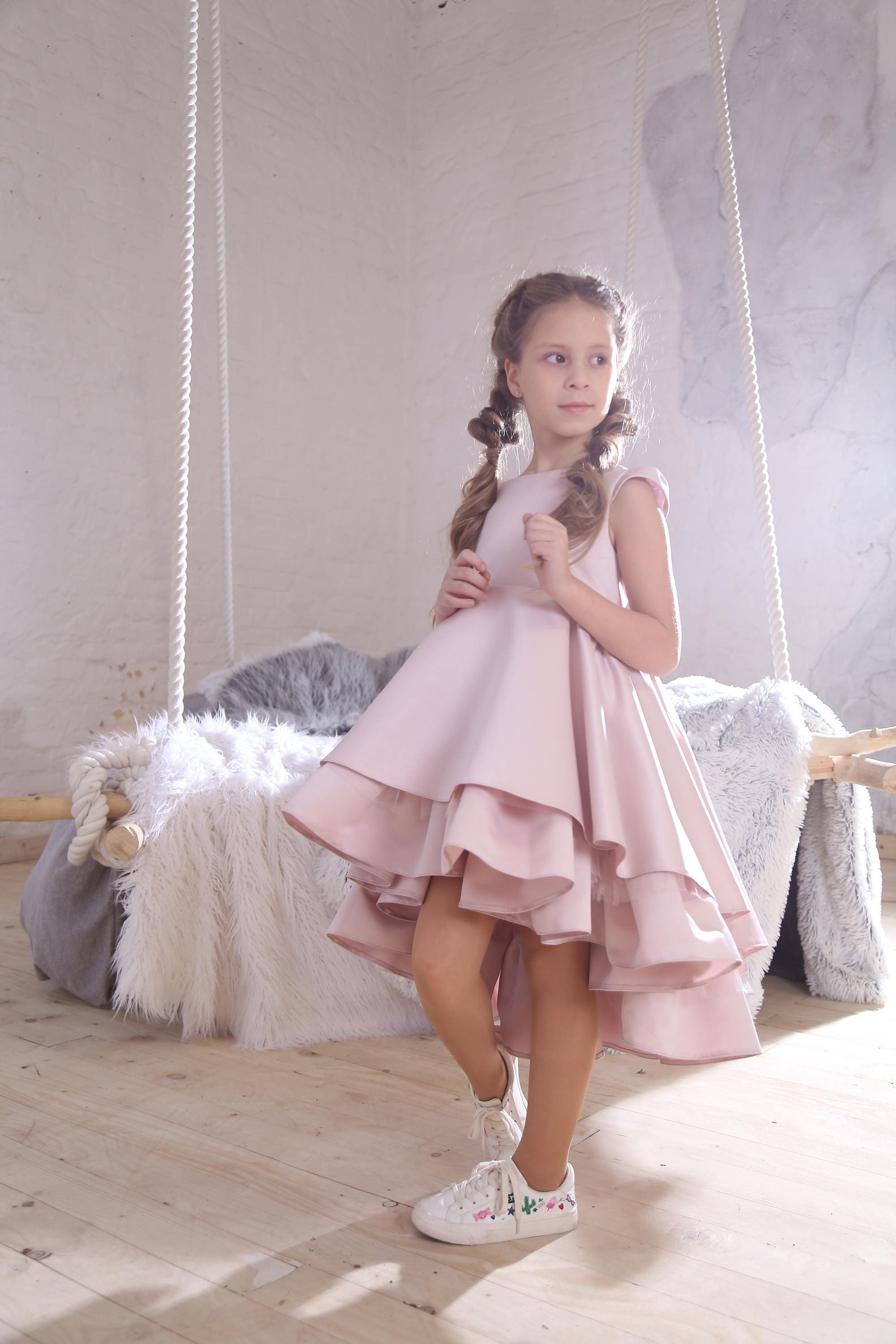 Powder dress Marshmallow Girl Dress Party Girl Dress Etsy