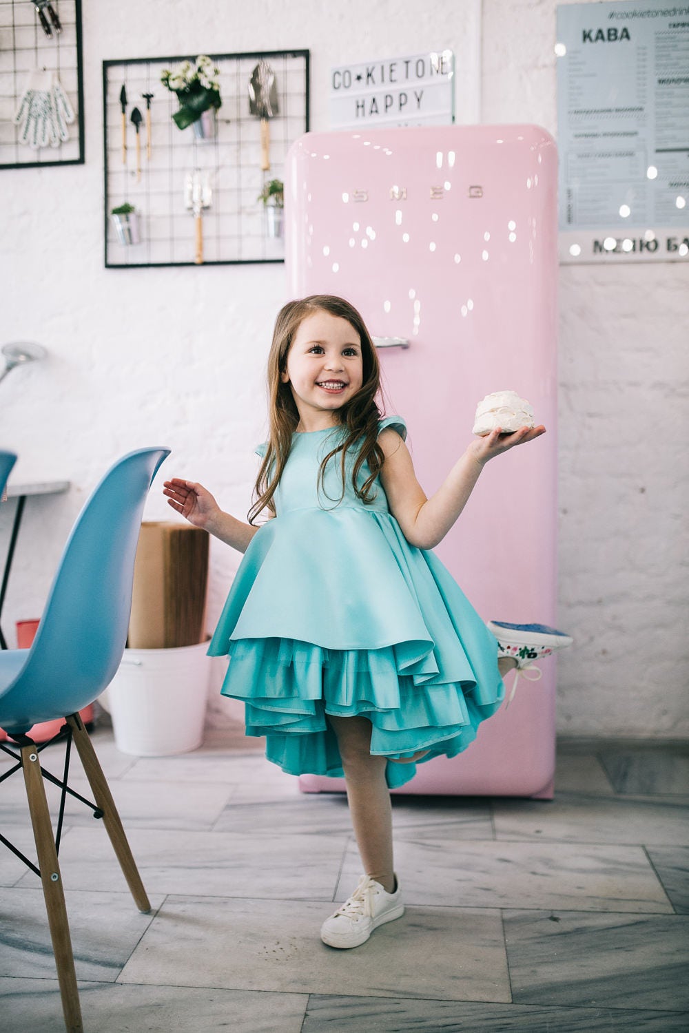 Sea green dress Marshmallow Girl Dress Party Girl Dress Etsy