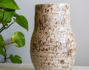 Winterwood Vase, Large Vase, Brown and White Vase, Accent Vase