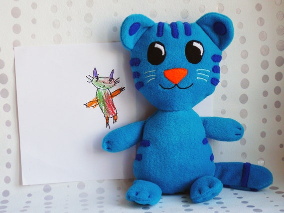 blue tiger plush