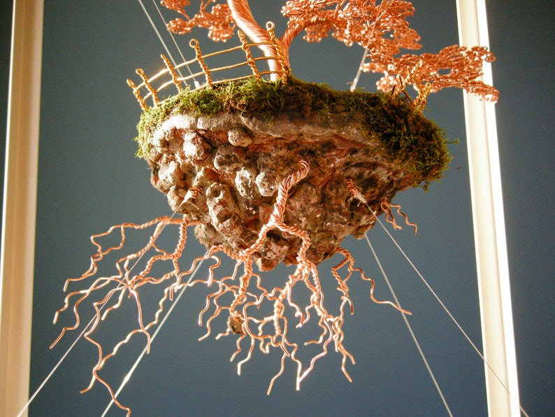 Floating bonsaiWire Tree SculptureWire Bonsai Art Etsy