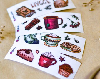 Hygge-klistermärken | Naturklistermärken | Höstklistermärken | Mysiga klistermärken | Höstklistermärken | Dagboksklistermärken | Vinterklistermärken | Söta bokklistermärken