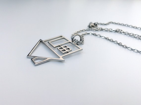 Neighbourhood Necklace Neighbourhood Logo Pendant, NBHD Stainless