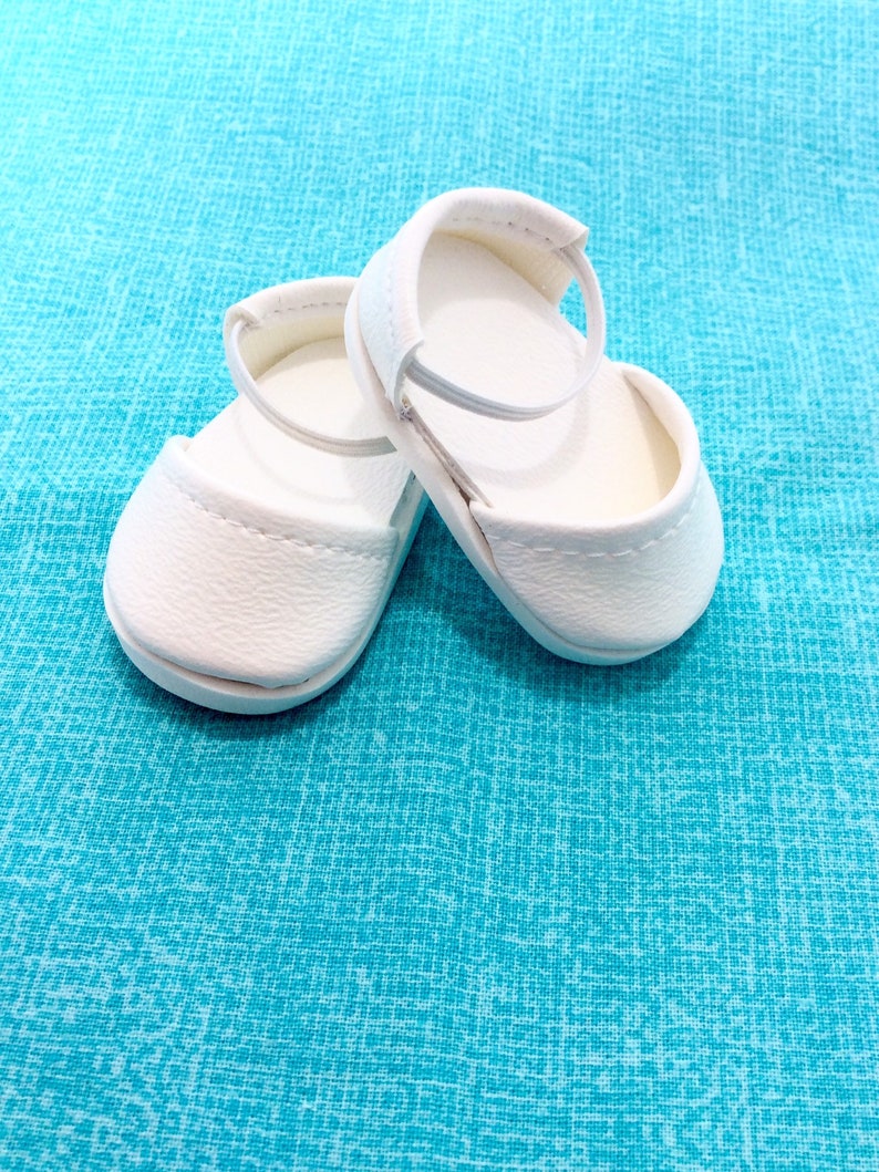 IVORY T-Straps Mary Jane DOLL SHOES fits American Girl 14.5/" WELLIE WISHERS DOLL