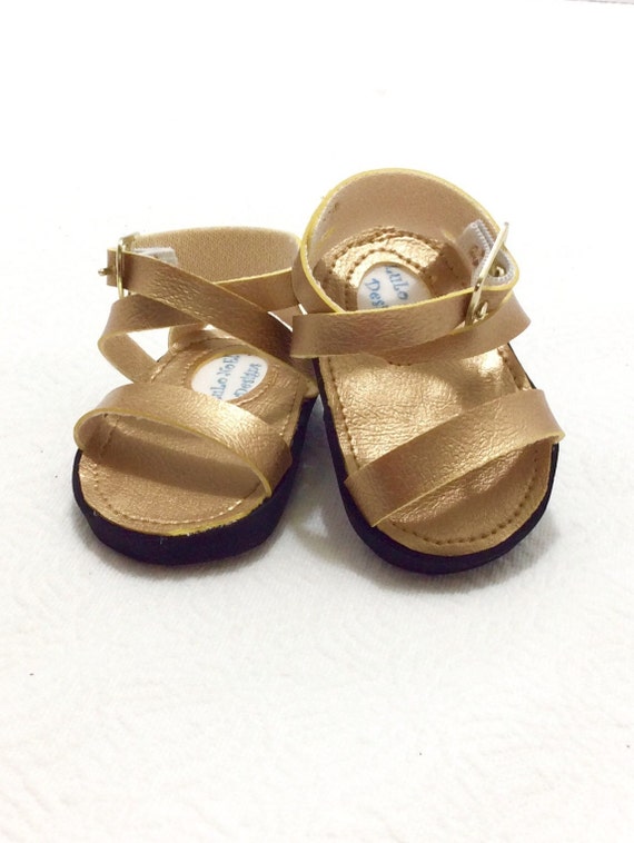 Red Sandal with Silver Studs Shoes for 18 inch American Girl Doll Clothes