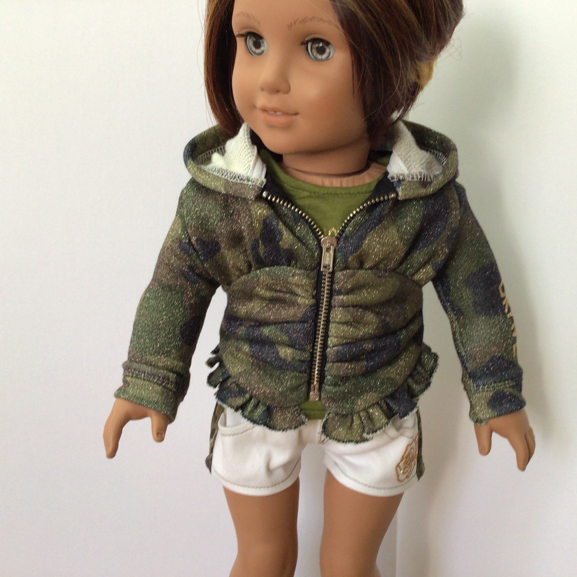18 Inch Doll AG Doll Camouflage Hooded/Hoodie Jacket Olive | Etsy